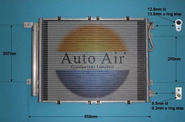 AUTO AIR 16-1419 Air Conditioning Condenser A/C Air Con Fits Kia Sorento