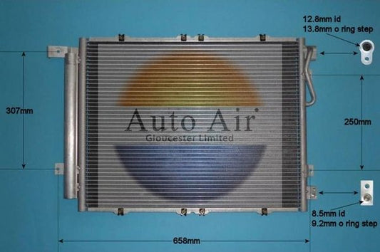AUTO AIR 16-1419 Air Conditioning Condenser A/C Air Con Fits Kia Sorento