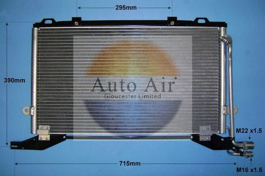 AUTO AIR 16-6587 Air Condenser A/C Air Conditioning Fits Mercedes-Benz E-Class