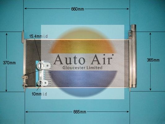 Auto Air 16-8919 A/C Condenser Air Conditioning Fits Lexus CT Toyota Auris Prius