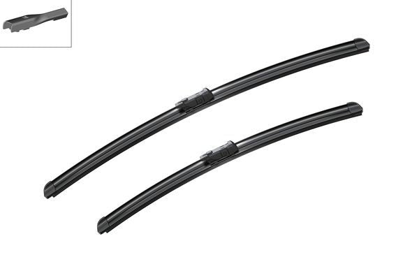 2 x BOSCH AEROTWIN A698S Flat Wiper Blades (Pair) 530/575mm Fits Porsche