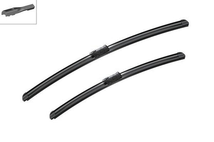 2 x BOSCH AEROTWIN A698S Flat Wiper Blades (Pair) 530/575mm Fits Porsche