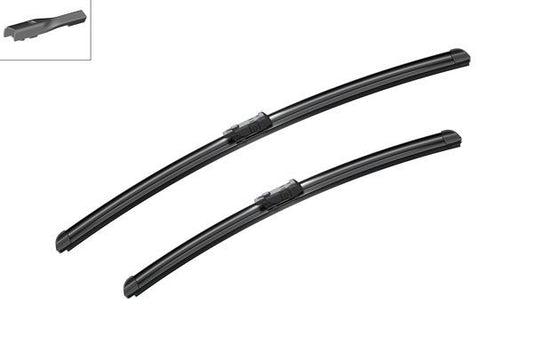 2 x BOSCH AEROTWIN A698S Flat Wiper Blades (Pair) 530/575mm Fits Porsche