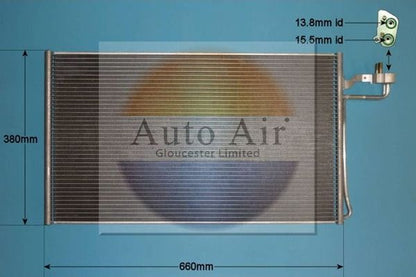 Auto Air 16-0015 A/C Condenser Air Conditioning Fits Volvo C30 C70 S40 V50