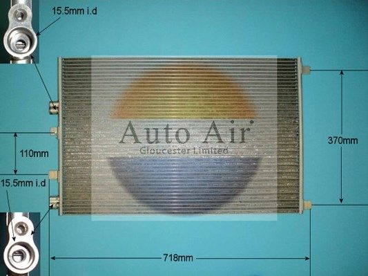 AUTO AIR 16-1100 Air Conditioning Condenser A/C Air Con Replacement For Renault