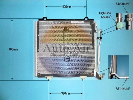 AUTO AIR 16-1204 Air Condenser A/C Air Conditioning Fits Mercedes-Benz C-Class