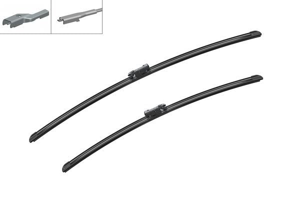 2 x BOSCH AEROTWIN A718S Flat Wiper Blades (Pair) Fits Citroen DS Ford Opel Vaux