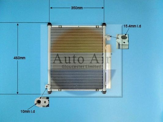 AUTO AIR 16-8897 Air Conditioning Condenser Air Con Replacement Fits Honda Jazz