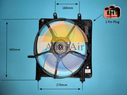 AUTO AIR 05-1413 Radiator Fan Electric Motor Centre Cooling Fits Honda Jazz
