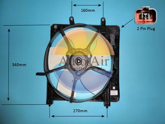 AUTO AIR 05-1413 Radiator Fan Electric Motor Centre Cooling Fits Honda Jazz
