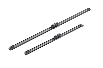 2x BOSCH Wiper Blades (Pair) For Alpina BMW Fiat Ford Jaguar Land Rover Maserati
