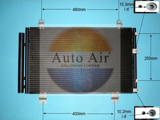 Auto Air 16-3936 A/C Air Con Condenser Air Conditioning Fits Lexus IS C