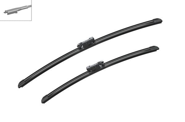 2 x BOSCH AEROTWIN A011S Flat Wiper Blades (Pair) Fits BMW Fiat Mercedes